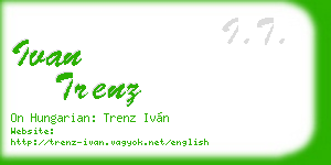 ivan trenz business card